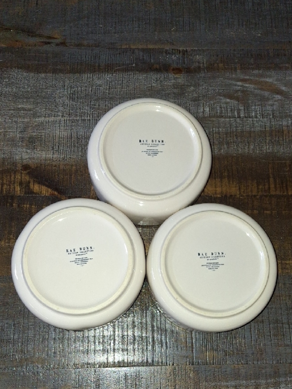 Rae Dunn Stackable Ceramic Canister Trio - Sugar Tea Coffee - Picture 2 of 6
